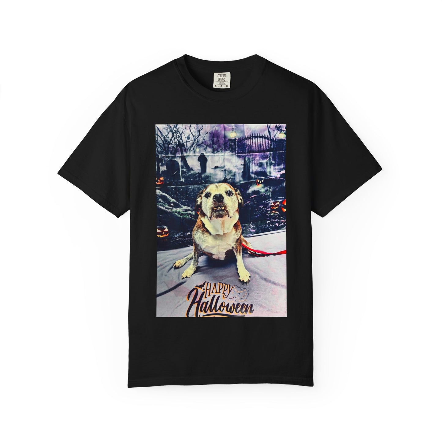 Halloween Dog Graphic T-Shirt