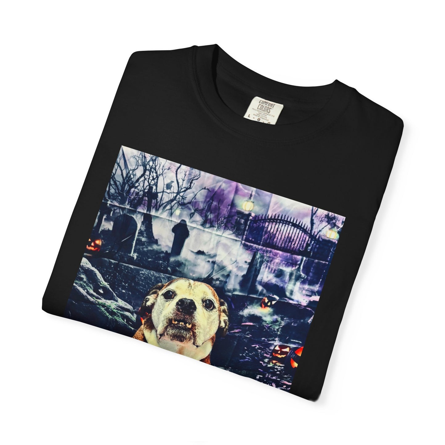 Halloween Dog Graphic T-Shirt